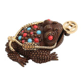 Max Chinese Feng Shui Decor Lucky Money 3 Legs Toad Frog Incense Burner Statue S - Aladdin Shoppers