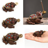 Max Chinese Feng Shui Decor Lucky Money 3 Legs Toad Frog Incense Burner Statue S - Aladdin Shoppers
