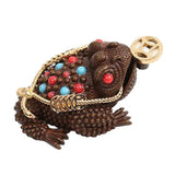 Max Chinese Feng Shui Decor Lucky Money 3 Legs Toad Frog Incense Burner Statue S - Aladdin Shoppers