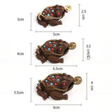 Max Chinese Feng Shui Decor Lucky Money 3 Legs Toad Frog Incense Burner Statue S - Aladdin Shoppers