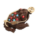 Max Chinese Feng Shui Decor Lucky Money 3 Legs Toad Frog Incense Burner Statue S - Aladdin Shoppers