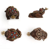 Max Chinese Feng Shui Decor Lucky Money 3 Legs Toad Frog Incense Burner Statue S - Aladdin Shoppers