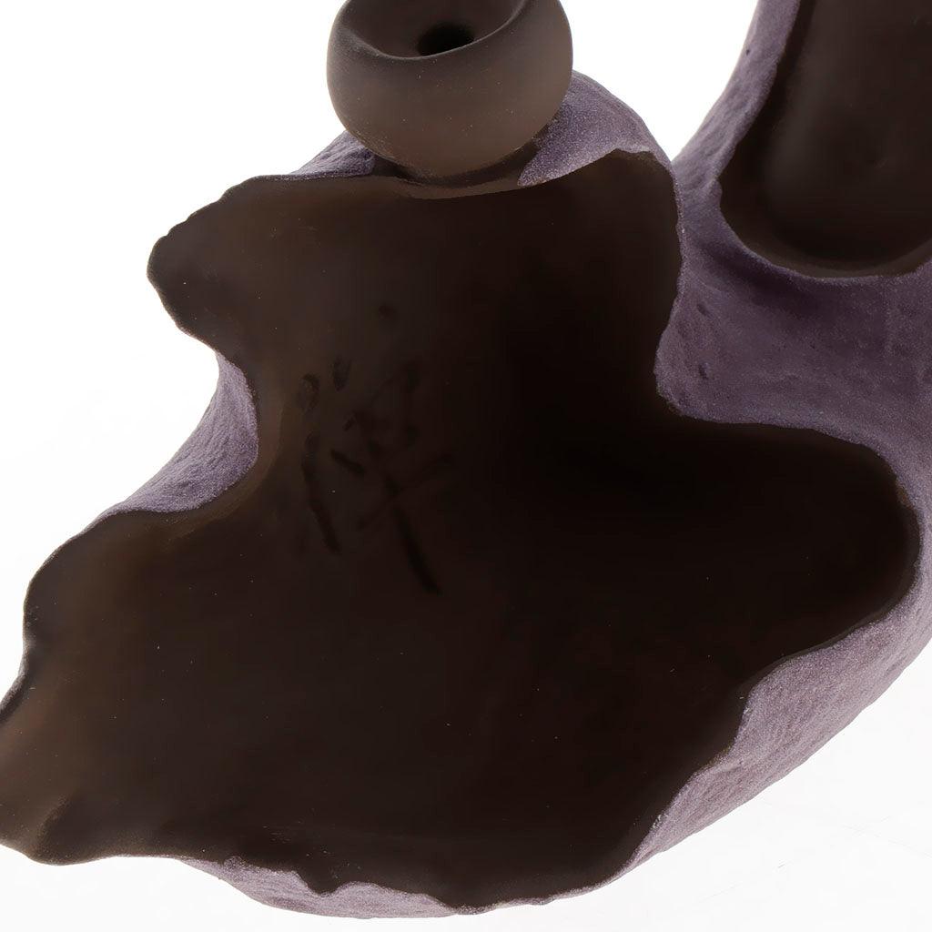 Max Chinese Fengshui Decor Incense Burner Smoke Censer Tea Pet Ornament Purple - Aladdin Shoppers