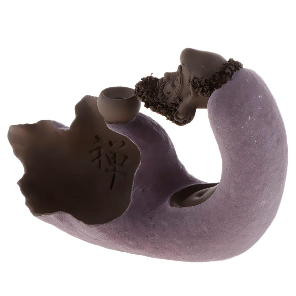 Max Chinese Fengshui Decor Incense Burner Smoke Censer Tea Pet Ornament Purple - Aladdin Shoppers