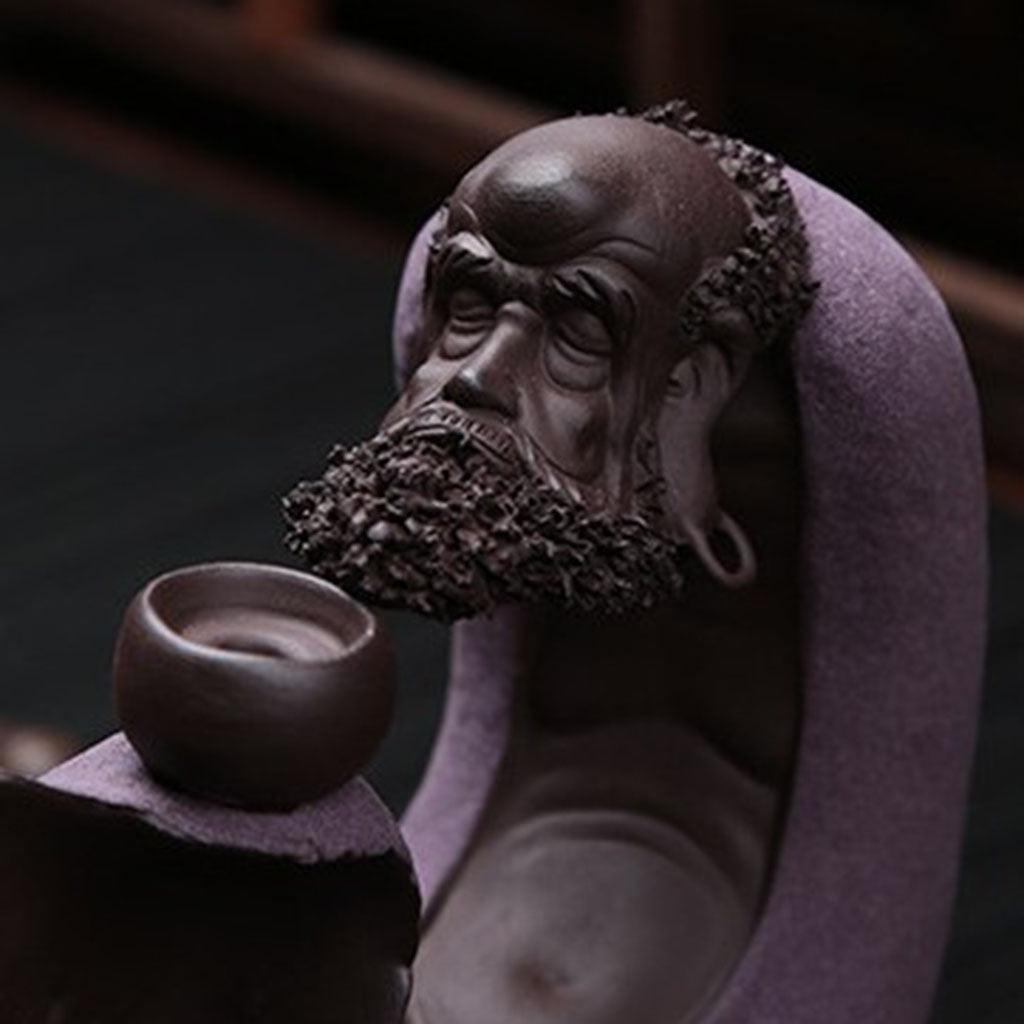 Max Chinese Fengshui Decor Incense Burner Smoke Censer Tea Pet Ornament Purple - Aladdin Shoppers
