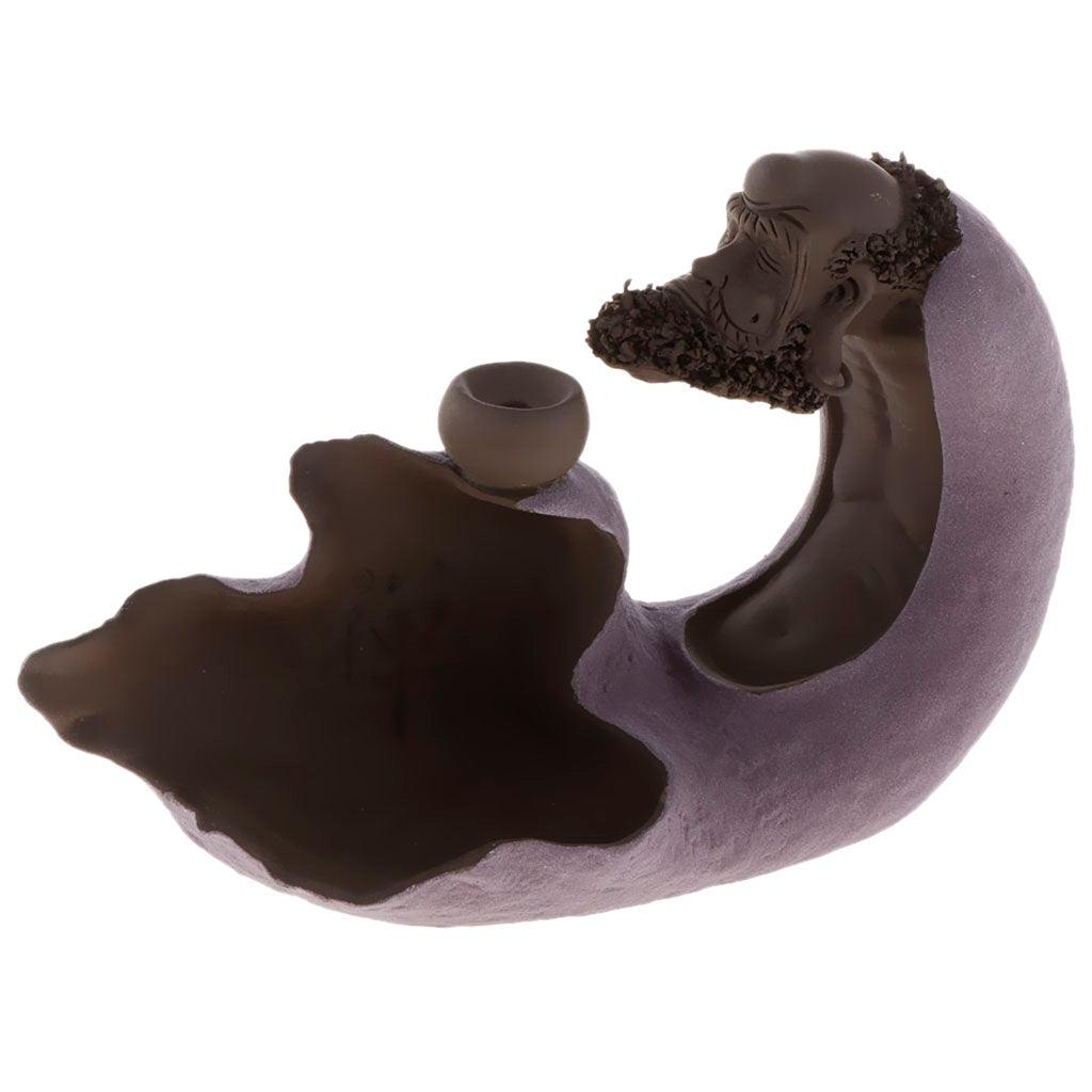 Max Chinese Fengshui Decor Incense Burner Smoke Censer Tea Pet Ornament Purple - Aladdin Shoppers