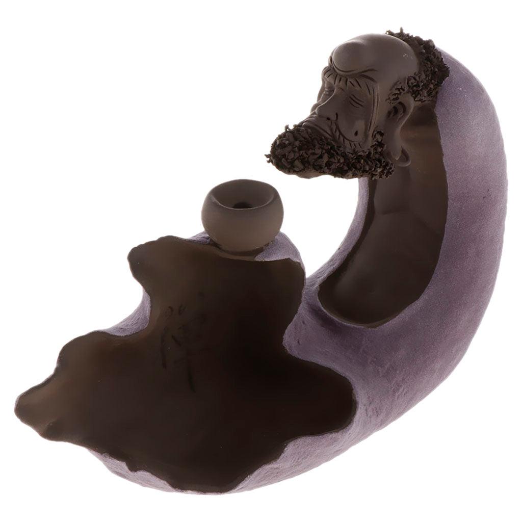 Max Chinese Fengshui Decor Incense Burner Smoke Censer Tea Pet Ornament Purple - Aladdin Shoppers
