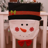 Max Christmas Chair Back Cover Slipcover Dinner Table Party Decor A Snowman - Aladdin Shoppers