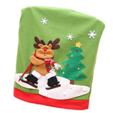 Max Christmas Chair Back Cover Slipcover Dinner Table Party Decor E Elk Ski - Aladdin Shoppers