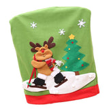 Max Christmas Chair Back Cover Slipcover Dinner Table Party Decor E Elk Ski - Aladdin Shoppers