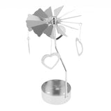Max Christmas Decor Rotating Candle Tea Light Holder Candlestick  Heart Shape
