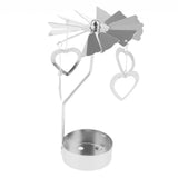 Max Christmas Decor Rotating Candle Tea Light Holder Candlestick Heart Shape - Aladdin Shoppers