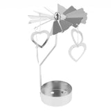 Max Christmas Decor Rotating Candle Tea Light Holder Candlestick Heart Shape - Aladdin Shoppers