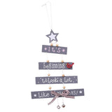 Max Christmas Decorations Tree Shaped Pendant Treetop Hanging Ornament Grey - Aladdin Shoppers