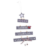 Max Christmas Decorations Tree Shaped Pendant Treetop Hanging Ornament Grey - Aladdin Shoppers