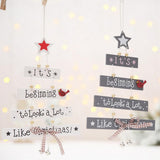 Max Christmas Decorations Tree Shaped Pendant Treetop Hanging Ornament Grey - Aladdin Shoppers