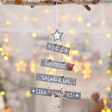 Max Christmas Decorations Tree Shaped Pendant Treetop Hanging Ornament Grey - Aladdin Shoppers
