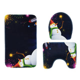 Max Christmas Print Non Slip Bath Mat Toilet Lid Cover XMAS Decor 8 - Aladdin Shoppers