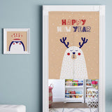 Max Christmas Style Noren Doorway Curtain Room Divider Decor Elk Beige L - Aladdin Shoppers
