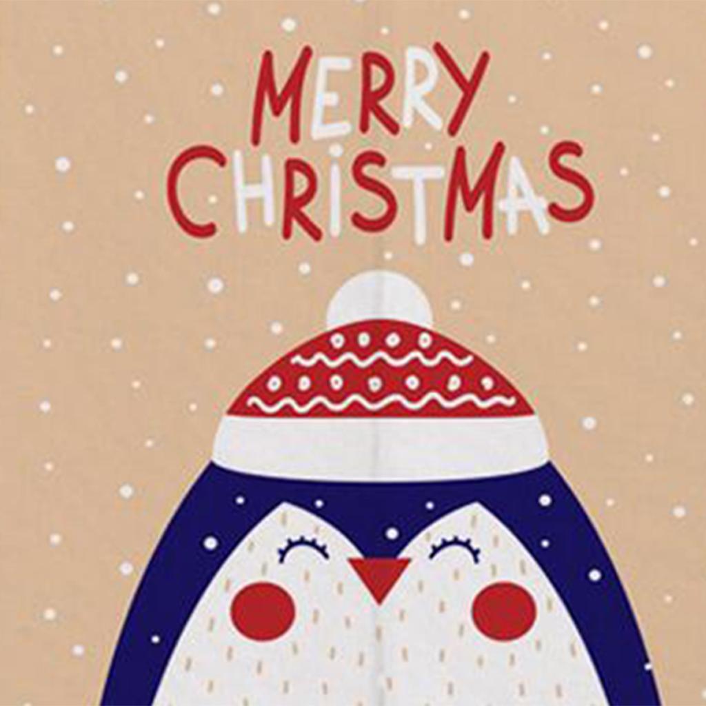 Max Christmas Style Noren Doorway Curtain Room Divider Decor Penguin Beige L - Aladdin Shoppers