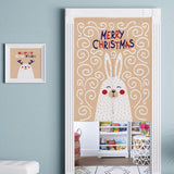 Max Christmas Style Noren Doorway Curtain Room Divider Decor Rabbit Beige L - Aladdin Shoppers