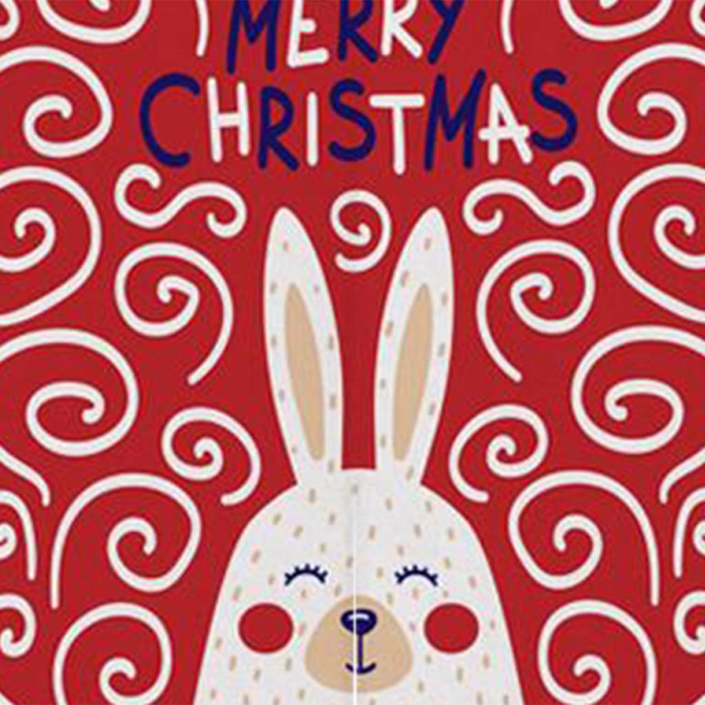 Max Christmas Style Noren Doorway Curtain Room Divider Decor Rabbit Red S - Aladdin Shoppers