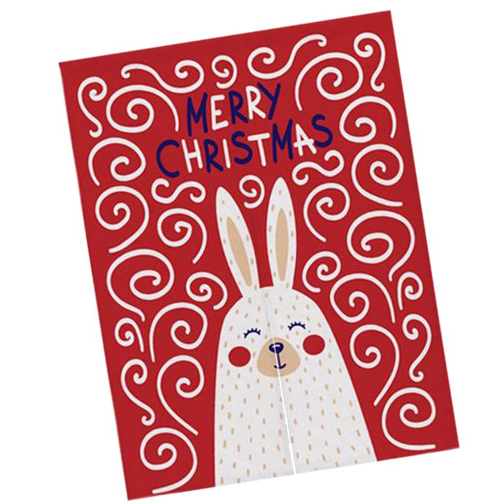 Max Christmas Style Noren Doorway Curtain Room Divider Decor Rabbit Red S - Aladdin Shoppers