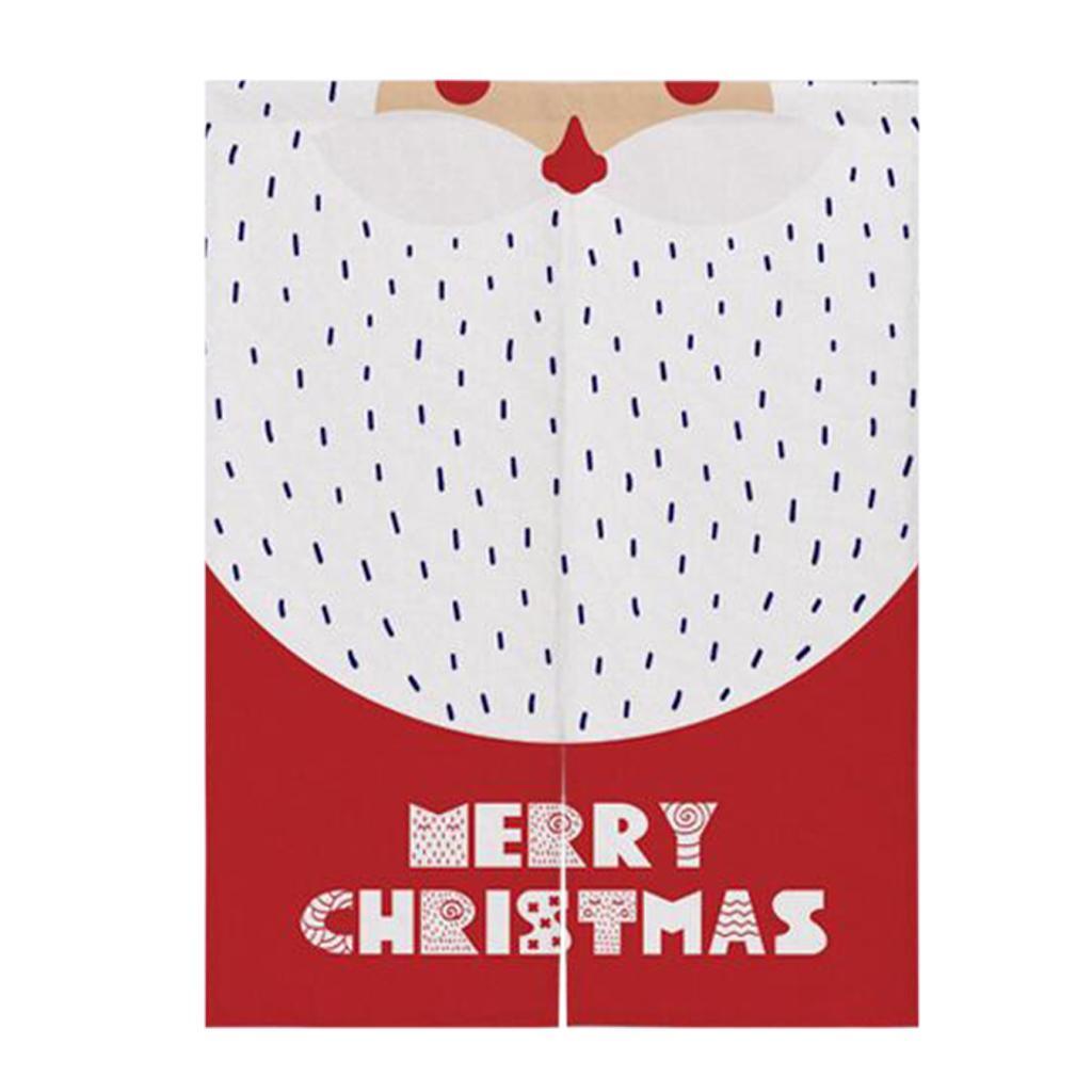 Max Christmas Style Noren Doorway Curtain Room Divider Decor Santa Claus Red L - Aladdin Shoppers