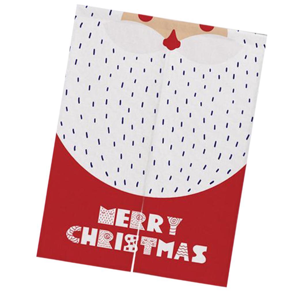 Max Christmas Style Noren Doorway Curtain Room Divider Decor Santa Claus Red L - Aladdin Shoppers