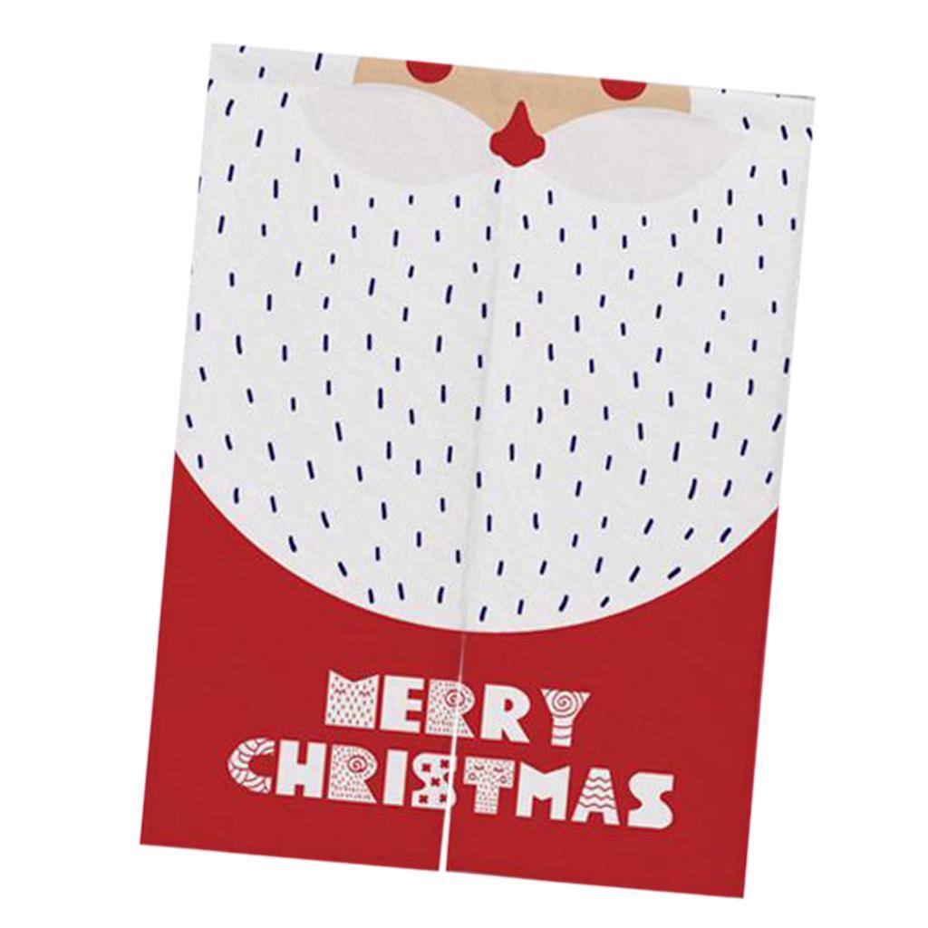 Max Christmas Style Noren Doorway Curtain Room Divider Decor Santa Claus Red L - Aladdin Shoppers