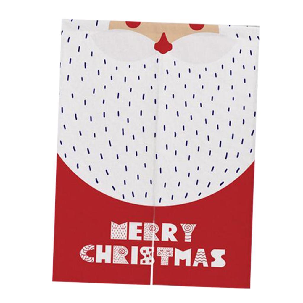 Max Christmas Style Noren Doorway Curtain Room Divider Decor Santa Claus Red L - Aladdin Shoppers