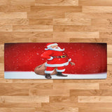 Max Christmas Theme Non Slip Floor Mat Carpet Area Rug Santa Claus with Bag - Aladdin Shoppers