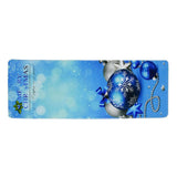 Max Christmas Theme Non Slip Floor Mat Carpet Area Rug Silver Blue Ball - Aladdin Shoppers