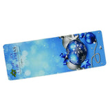 Max Christmas Theme Non Slip Floor Mat Carpet Area Rug Silver Blue Ball - Aladdin Shoppers