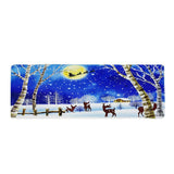 Max Christmas Theme Non Slip Floor Mat Carpet Area Rug Snow Forest at Night - Aladdin Shoppers