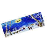 Max Christmas Theme Non Slip Floor Mat Carpet Area Rug Snow Forest at Night - Aladdin Shoppers