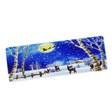 Max Christmas Theme Non Slip Floor Mat Carpet Area Rug Snow Forest at Night - Aladdin Shoppers