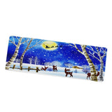 Max Christmas Theme Non Slip Floor Mat Carpet Area Rug Snow Forest at Night - Aladdin Shoppers