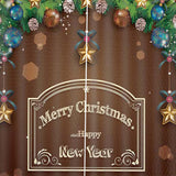 Max Christmas Theme Window Curtain Merry Christmas - 170x200cm - Aladdin Shoppers