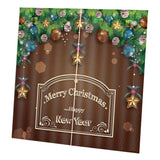 Max Christmas Theme Window Curtain Merry Christmas - 170x200cm - Aladdin Shoppers