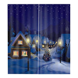 Max Christmas Theme Window Curtain Night - 170x200cm - Aladdin Shoppers