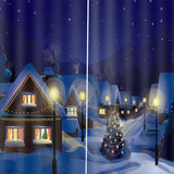 Max Christmas Theme Window Curtain Night - 170x200cm - Aladdin Shoppers