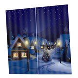 Max Christmas Theme Window Curtain Night - 170x200cm - Aladdin Shoppers