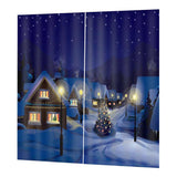 Max Christmas Theme Window Curtain Night - 170x200cm - Aladdin Shoppers