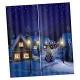 Max Christmas Theme Window Curtain Night - 170x200cm - Aladdin Shoppers