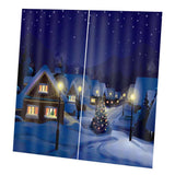 Max Christmas Theme Window Curtain Night - 170x200cm - Aladdin Shoppers