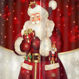 Max Christmas Theme Window Curtains Santa Claus - 170x200cm - Aladdin Shoppers