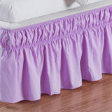 Max Classic Ruffle Microfiber Bed Skirt, 15 Inch Drop Light Purple - Twin - Aladdin Shoppers