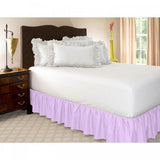 Max Classic Ruffle Microfiber Bed Skirt, 15 Inch Drop Light Purple - Twin - Aladdin Shoppers