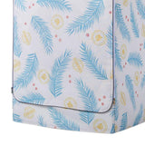 Max Coated Oxford Cloth Washing Machine Cover Protector Blue Cycas Leaves -L - Aladdin Shoppers